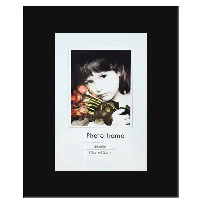 Ramă Foto Sticlă Cordoba Negru 10x15