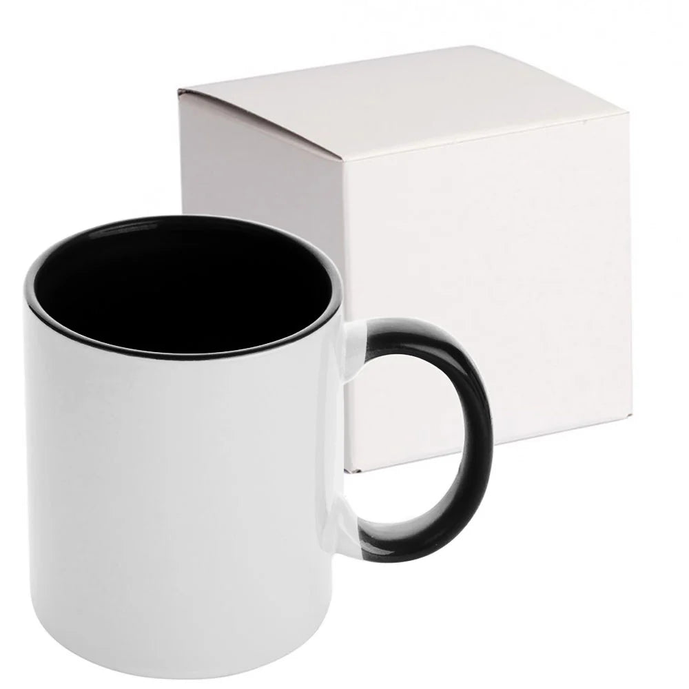 Cană Mâner Interior Colorat Sublimare + Cutie Cadou