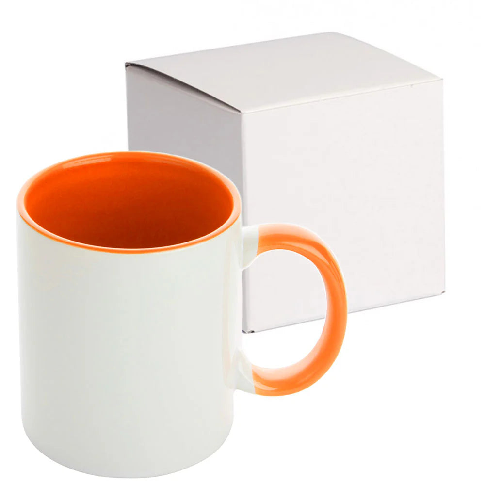 Cană Mâner Interior Colorat Sublimare + Cutie Cadou