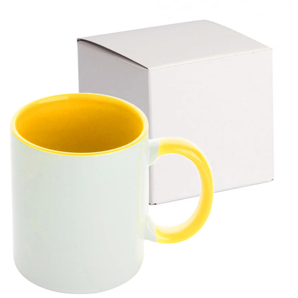 Cană Mâner Interior Colorat Sublimare + Cutie Cadou